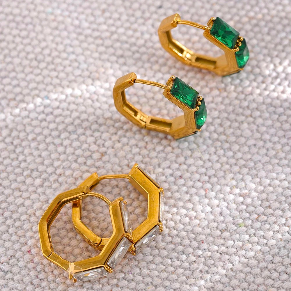 Clear Hexagon Hoop