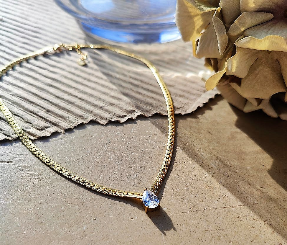 Tear drop necklace