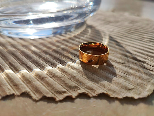 Flower Stamped Ring